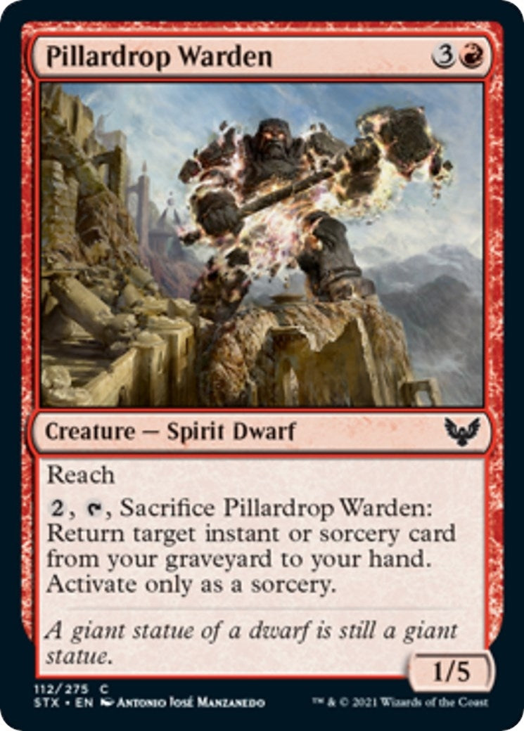 Image for Pillardrop Warden (112) [Strixhaven: School of Mages] - Magic: The Gathering