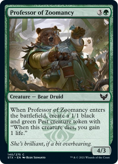 Image for Professor of Zoomancy (140) [Strixhaven: School of Mages] - Magic: The Gathering