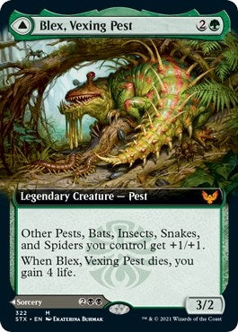 Image for Blex, Vexing Pest (Extended Art) (322) [Strixhaven: School of Mages] - Magic: The Gathering