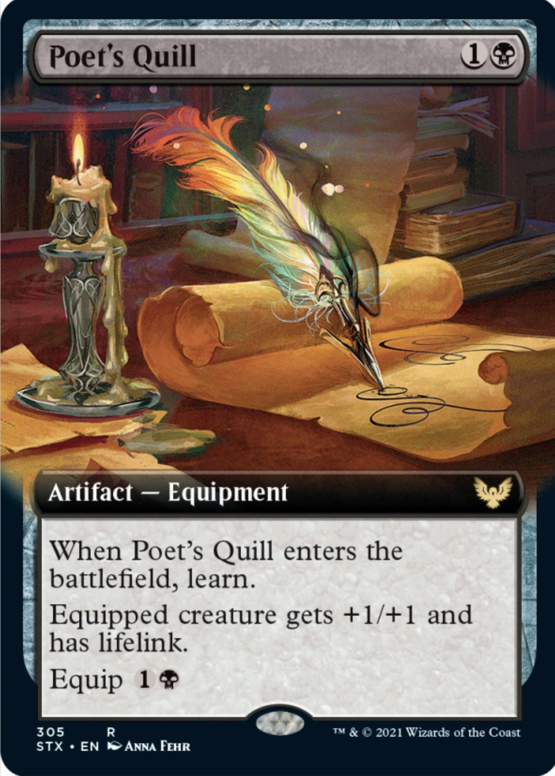 Image for Poet's Quill (Extended Art) (305) [Strixhaven: School of Mages] - Magic: The Gathering