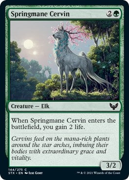 Image for Springmane Cervin (144) [Strixhaven: School of Mages] - Magic: The Gathering