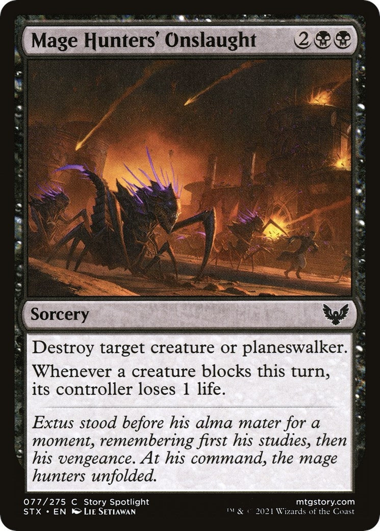Image for Mage Hunters' Onslaught (77) [Strixhaven: School of Mages] - Magic: The Gathering