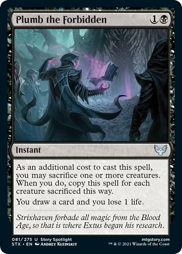 Image for Plumb the Forbidden (81) [Strixhaven: School of Mages] - Magic: The Gathering