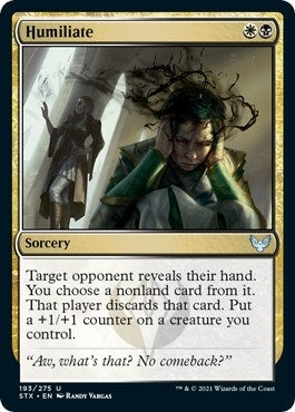 Image for Humiliate (193) [Strixhaven: School of Mages] - Magic: The Gathering