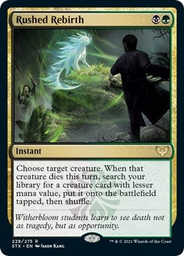 Image for Rushed Rebirth (228) [Strixhaven: School of Mages] - Magic: The Gathering
