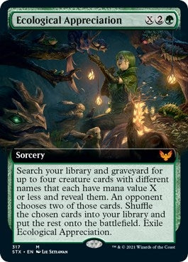 Image for Ecological Appreciation (Extended Art) (317) [Strixhaven: School of Mages] - Magic: The Gathering