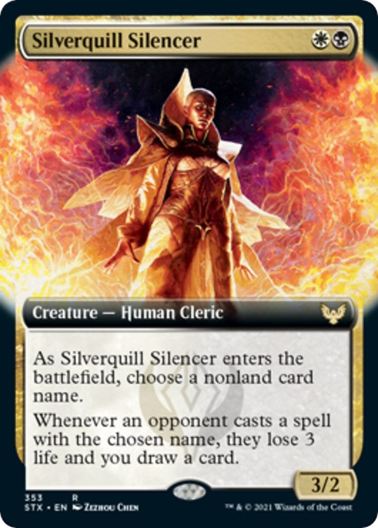 Image for Silverquill Silencer (Extended Art) (353) [Strixhaven: School of Mages] - Magic: The Gathering