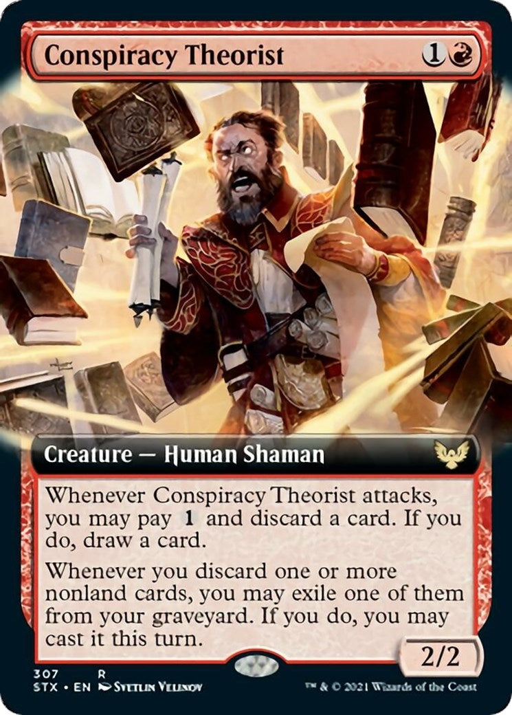 Image for Conspiracy Theorist (Extended Art) (307) [Strixhaven: School of Mages] - Magic: The Gathering