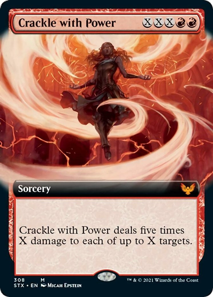 Image for Crackle with Power (Extended Art) (308) [Strixhaven: School of Mages] - Magic: The Gathering