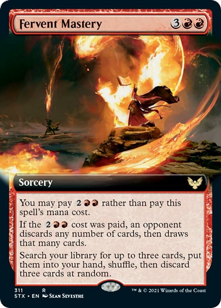 Image for Fervent Mastery (Extended Art) (311) [Strixhaven: School of Mages] - Magic: The Gathering