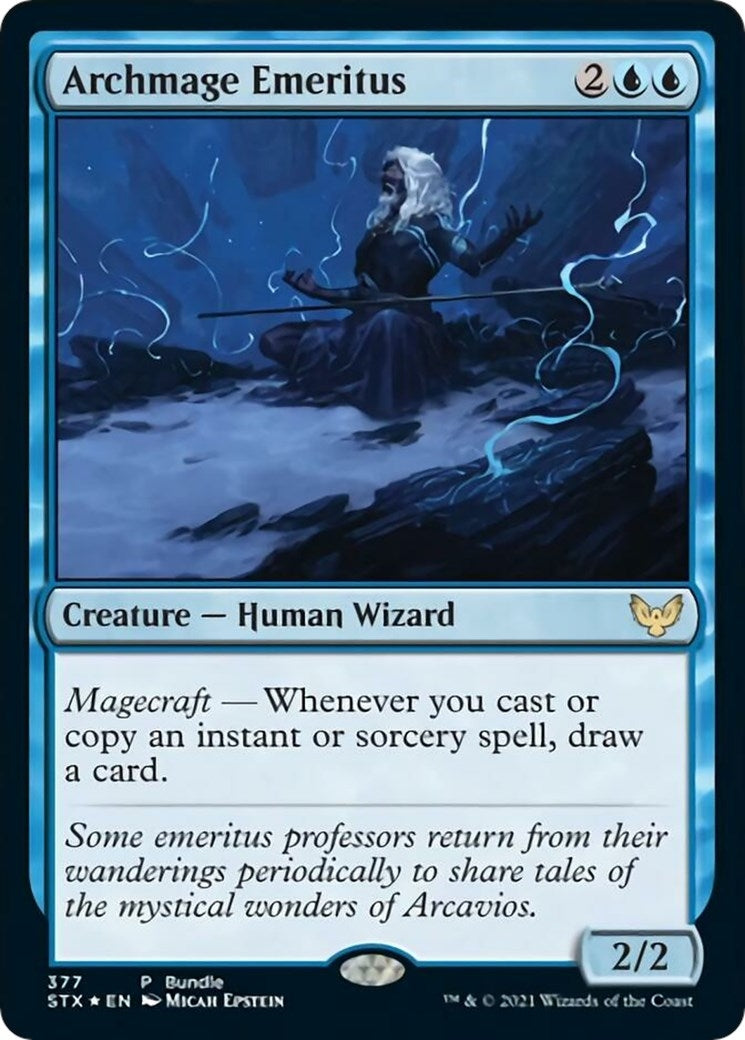 Image for Archmage Emeritus (STX Bundle) (377) [Unique and Miscellaneous Promos] - Magic: The Gathering