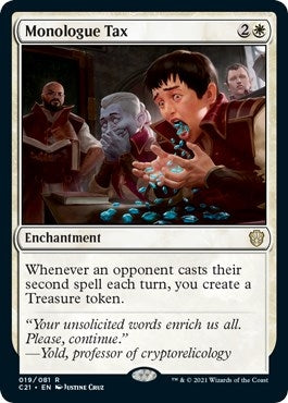 Image for Monologue Tax (19) [Commander 2021] - Magic: The Gathering