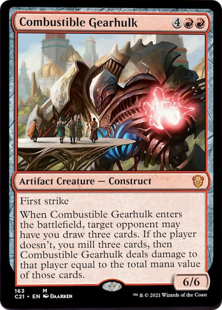 Image for Combustible Gearhulk (163) [Commander 2021] - Magic: The Gathering
