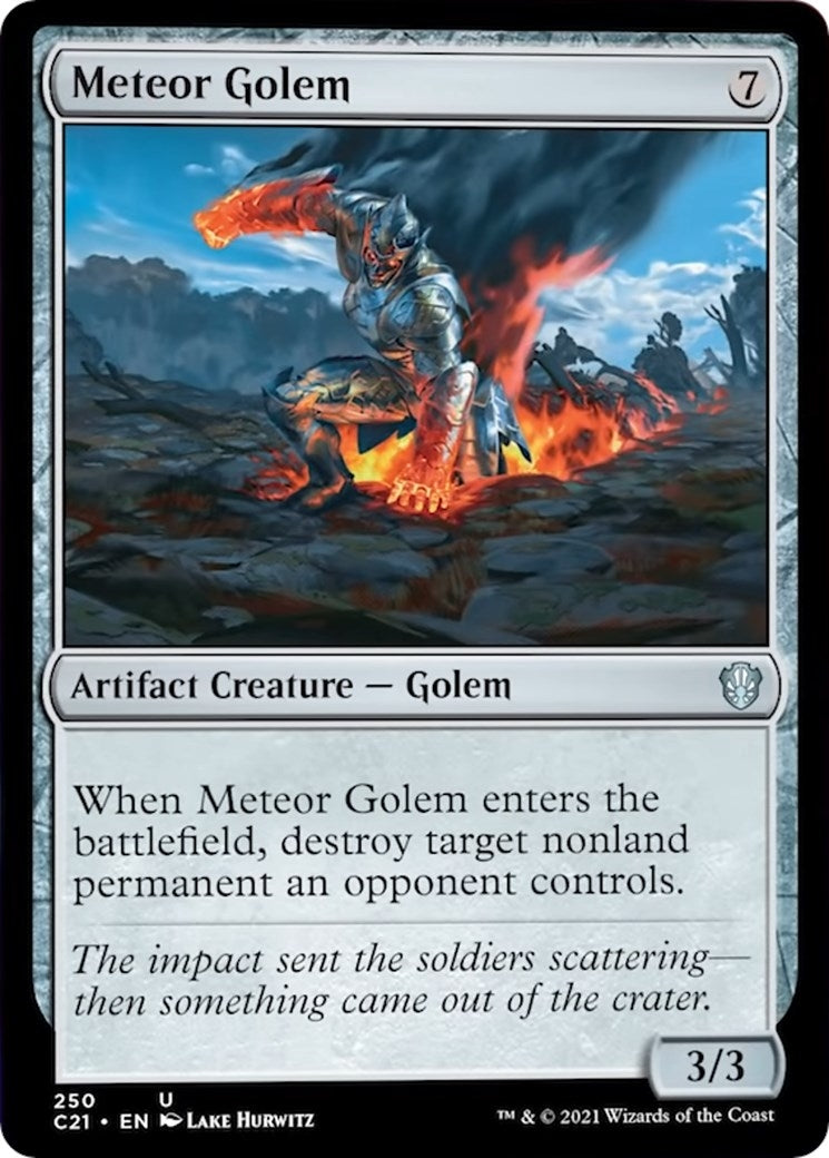 Image for Meteor Golem (250) [Commander 2021] - Magic: The Gathering
