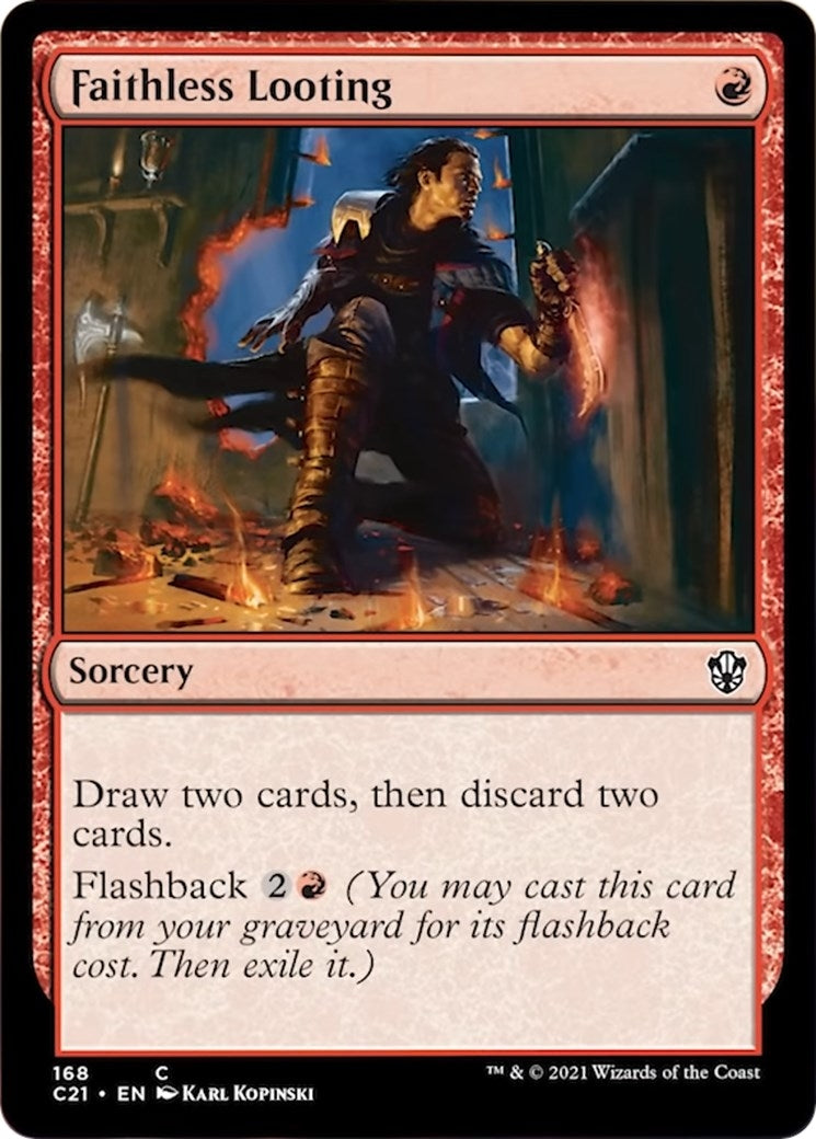 Image for Faithless Looting (168) [Commander 2021] - Magic: The Gathering
