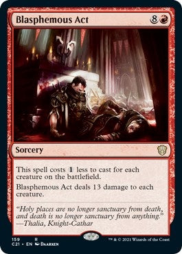 Image for Blasphemous Act (159) [Commander 2021] - Magic: The Gathering