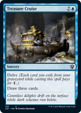 Image for Treasure Cruise (133) [Commander 2021] - Magic: The Gathering