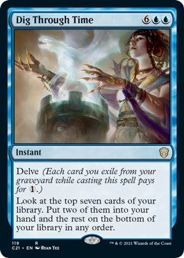 Image for Dig Through Time (119) [Commander 2021] - Magic: The Gathering