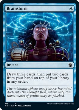 Image for Brainstorm (115) [Commander 2021] - Magic: The Gathering