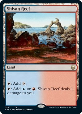 Image for Shivan Reef (316) [Commander 2021] - Magic: The Gathering