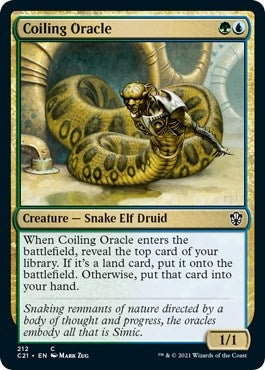 Image for Coiling Oracle (212) [Commander 2021] - Magic: The Gathering