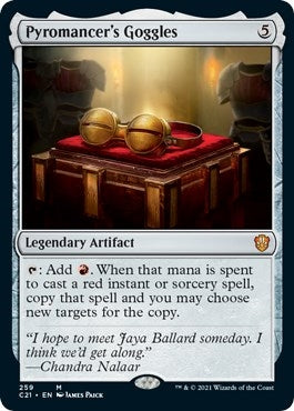 Image for Pyromancer's Goggles (259) [Commander 2021] - Magic: The Gathering