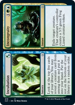Image for Incubation // Incongruity (219) [Commander 2021] - Magic: The Gathering
