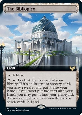 Image for The Biblioplex (Extended Art) (359) [Strixhaven: School of Mages] - Magic: The Gathering