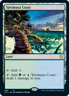 Image for Yavimaya Coast (409) [Commander 2021] - Magic: The Gathering
