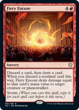 Image for Fiery Encore (51) [Commander 2021] - Magic: The Gathering