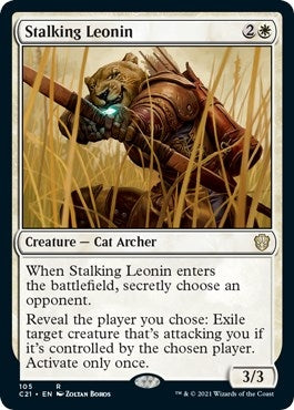 Image for Stalking Leonin (105) [Commander 2021] - Magic: The Gathering