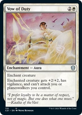 Image for Vow of Duty (110) [Commander 2021] - Magic: The Gathering