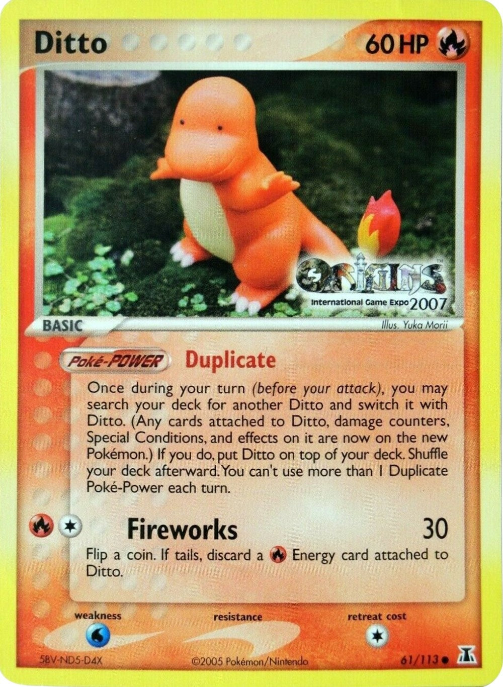 Image for Ditto - 61/113 (Origins International Game Expo 2007) (61/113) [Nintendo Promos] - Pokemon