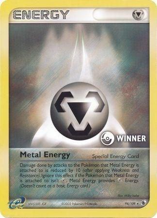 Image for Metal Energy (Special) - 94/109 [Winner] (094/109) [League & Championship Cards] - Pokemon