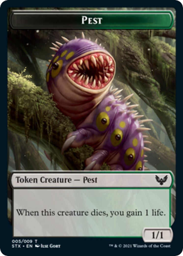 Image for Pest Token (5) [Strixhaven: School of Mages] - Magic: The Gathering