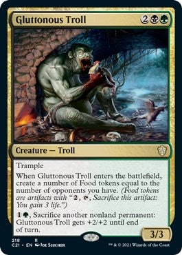 Image for Gluttonous Troll (218) [Commander 2021] - Magic: The Gathering