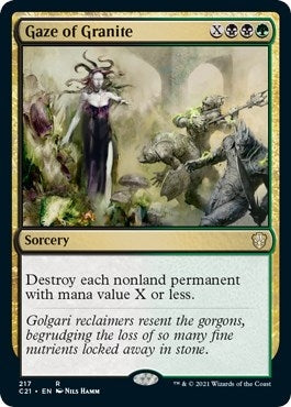 Image for Gaze of Granite (217) [Commander 2021] - Magic: The Gathering