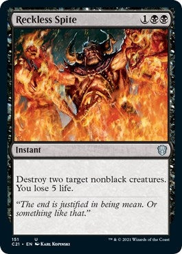Image for Reckless Spite (151) [Commander 2021] - Magic: The Gathering