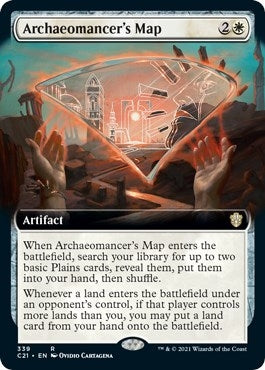 Image for Archaeomancer's Map (Extended Art) (339) [Commander 2021] - Magic: The Gathering