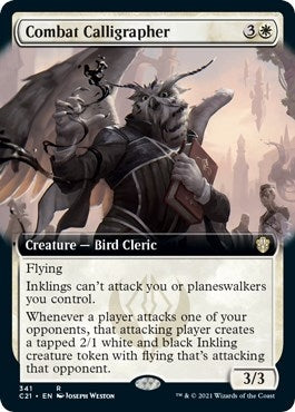 Image for Combat Calligrapher (Extended Art) (341) [Commander 2021] - Magic: The Gathering