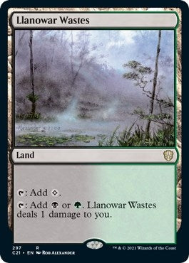 Image for Llanowar Wastes (297) [Commander 2021] - Magic: The Gathering