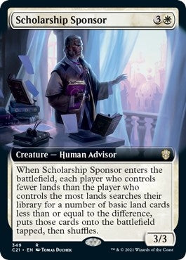 Image for Scholarship Sponsor (Extended Art) (349) [Commander 2021] - Magic: The Gathering