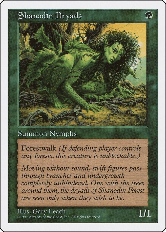 Image for Shanodin Dryads [Fifth Edition] - Magic: The Gathering