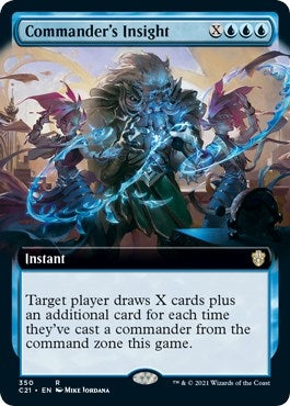 Image for Commander's Insight (Extended Art) (350) [Commander 2021] - Magic: The Gathering