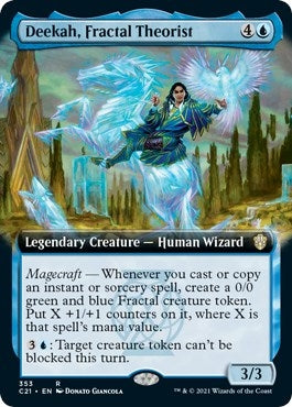 Image for Deekah, Fractal Theorist (Extended Art) (353) [Commander 2021] - Magic: The Gathering