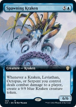 Image for Spawning Kraken (Extended Art) (360) [Commander 2021] - Magic: The Gathering