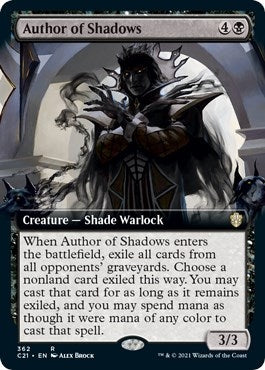 Image for Author of Shadows (Extended Art) (362) [Commander 2021] - Magic: The Gathering