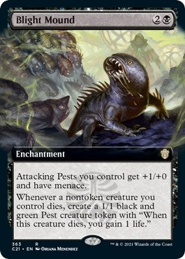 Image for Blight Mound (Extended Art) (363) [Commander 2021] - Magic: The Gathering