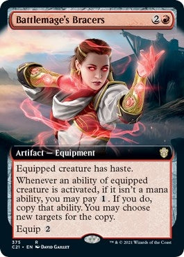 Image for Battlemage's Bracers (Extended Art) (375) [Commander 2021] - Magic: The Gathering