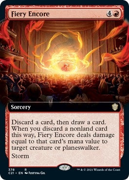 Image for Fiery Encore (Extended Art) (378) [Commander 2021] - Magic: The Gathering
